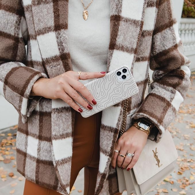 BURGA Phone Case for iPhone 14 - Cute, Trendy, Aesthetic, Pattern Phone Cover, Hard Shell Protection - fits Apple iPhone 14 Case for Women and Men