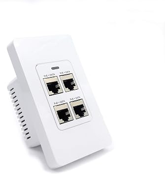 PoE Texas 4-Port in-Wall Gigabit PoE Extender Switch, 802.3bt