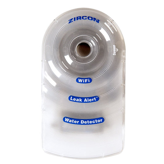 Zircon Leak Alert WiFi - Smart Electronic Water Detector Alarm with Email, Audio and Visual Alerts - Battery Included