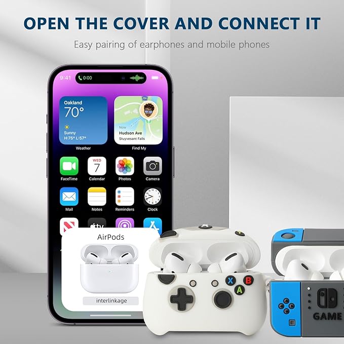 [2Pac] Compatible Airpods Pro 3 Case(2025),Cute Gamepad Design Cases Soft Silicone Protective Cases for Apple AirPods Pro 3rd Generation Case,Airpod Pro 3 Cover with Keychain for Men/Boy