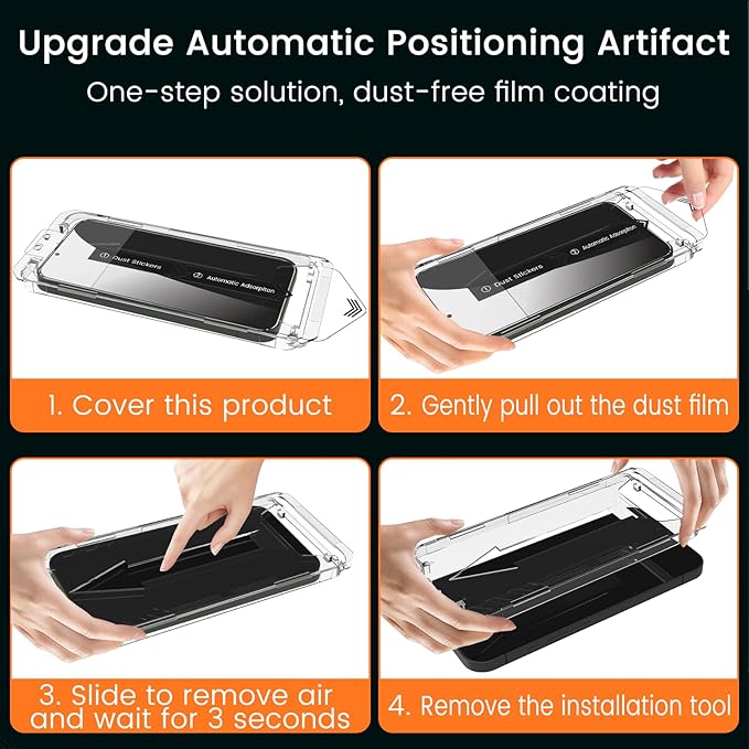 BNCHI 3 Pack for iPhone 14 Plus Privacy Screen Protector + 3 Pack Camera Lens Protector, Shatterproof Premium Tempered Glass, Auto-Dust Removal, 28°Anti Spy, 9H Full Coverage Tempered Glass Film