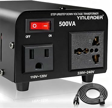 500W Voltage Transformer Power Converter 110V to 220V, 220V to 110V