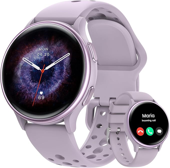 Smart Watches for Women & Men (Answer/Make Calls), Waterproof Fitness Tracker Smartwatch for Android & iPhone, Fitness Smart Watch with 24/7 Heart Rate, Sleep Monitor, 400+ Watch Face, 70+ Sport Modes
