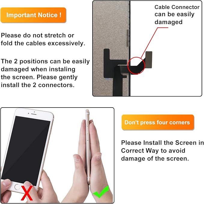 LL TRADER Screen Replacement for iPhone 16e 6.1" LCD Retina FHD Display COF Touch Screen Digitizer with Repair Tool Kits, Waterproof Tape, Screen Protector