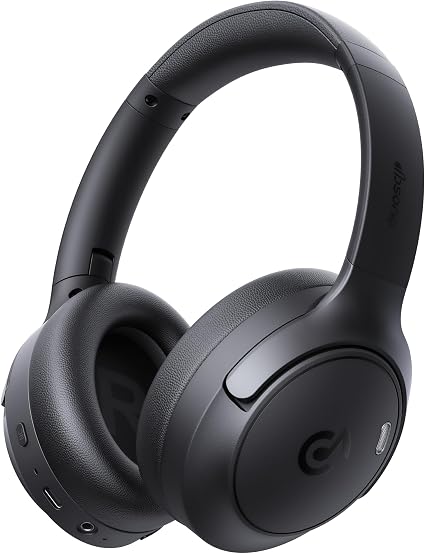 dbsono Hybrid Active Noise Cancelling Headphones:Over-Ear Headphone Black