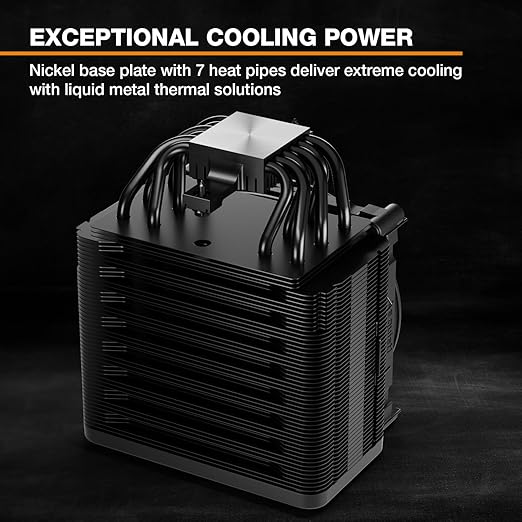 be quiet! Dark Rock Elite Air CPU Cooler | 2X Silent Wings 135mm PWM Fans | Speed Switch with 2 Modes | High-Performance Heat Pipes | Front Fan Rail System | Enhanced RAM Compatibility | BK037