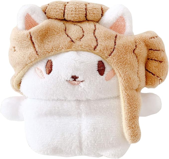 Yatchen Plush Case Compatible with AirPods Pro, Creative Cute 3D Cartoon Fur Cat Design Funny for AirPods Cover Case with Keychain Protective Case for AirPods Pro Cat