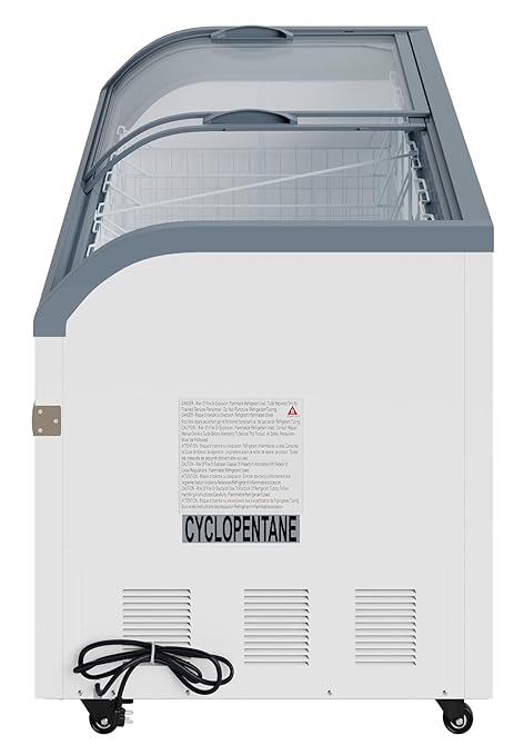 KoolMore 78 Inch Manual Defrost Island Chest Freezer with 19 cu. ft. Capacity in White, ETL Listed (KM-ISCF-78MD)