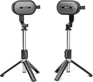 SOWO Wireless Dual Bluetooth Speakers Set, Stereo Sound, Adjustable Stands