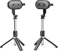 SOWO Wireless Dual Bluetooth Speakers Set, Stereo Sound, Adjustable Stands - Image 1