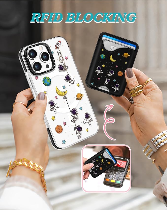 Toycamp for iPhone 16 Pro Max Case - Compatible with Magsafe Credit Card Holder Wallet Magnetic Cute Women Teen Girls Kawaii Girly Unique Man Boys Design Phone Cover for Apple 16 Promax 6.7"