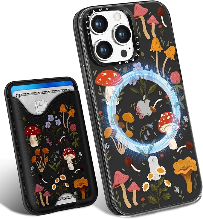 Toycamp for iPhone 13 Pro Case - Compatible with Magsafe Credit Card Holder Wallet Magnetic Cute Women Teen Girls Kawaii Girly Unique Design Phone Cover for iPhone 13 Pro