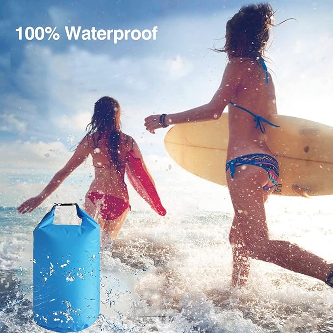CMCOOPLX 10L/20L/40L/70L Waterproof Dry Bags, Lightweight Canoe Storage for Kayaking Rafting Boating Hiking Camping Travel Fishing Sea Swimming