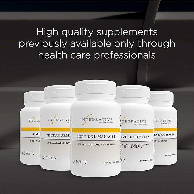 Integrative Therapeutics Cortisol Manager - Balance Cortisol & Support Relaxation for Restful Sleep* - Includes Ashwagandha & L-Theanine for Confidence with Less Stress* - 90 Tablets (45 Servings)