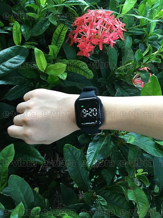 Vibrating Alarm Watch Water Resistant Wake Up Wristband Silent Pill Reminder Watch - with Timer and 15 Daily Alarms