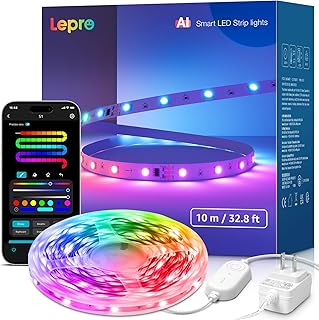 Lepro S1 AI Smart LED Strip Lights with IC 32.8FT 2.4G WiFi Bluetooth - Image 1