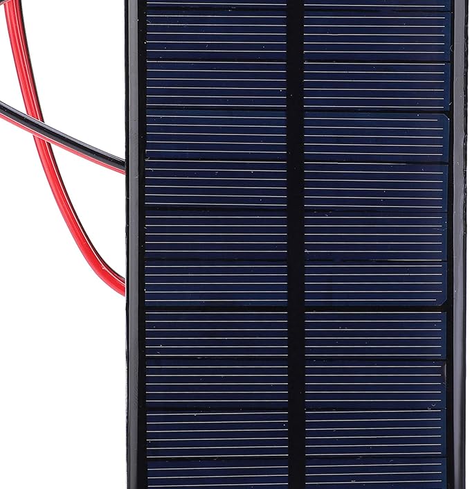 1W 6V Mini Solar Panel, 3PCS Polysilicon Cell Charger Module with 30cm Cable for Solar Lawn Lights Solar DIY System Kit