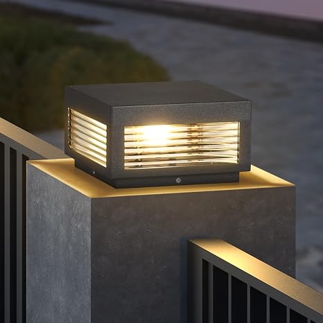 Outdoor Post Lights Hard Wired, 9.84" Outdoor Pillar Lights