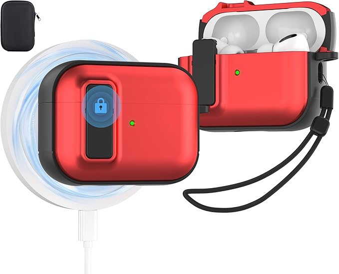 Valkit Compatible Airpods Pro 2nd/1st Generation Case with Cleaner Kit, Secure Lock Airpods Pro 2 Case Cover Magnetic Ready, Shockproof Protective Case for Airpods Pro 2nd/1st Gen(2023/2022/2019)