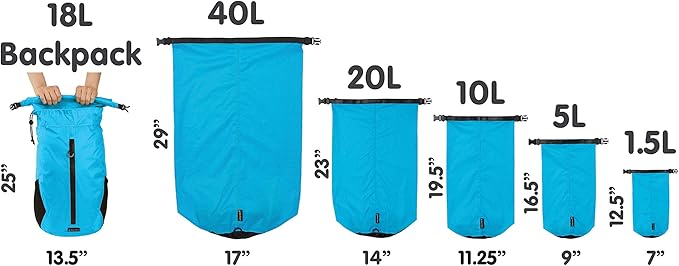 Skog Å Kust LiteSåk 2.0 Waterproof Ultralight Dry Bag | Yellow 2.0, 1.5 Liter