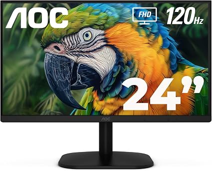 AOC 24 Inch Computer Monitor FHD 120Hz Fast IPS HDR, 24B35H3