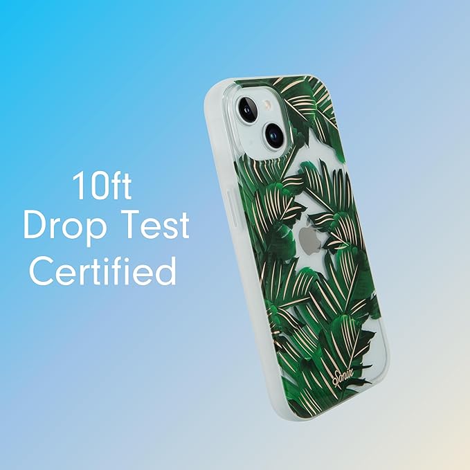 Sonix Case for iPhone 15 Plus/iPhone 14 Plus | Compatible with MagSafe | 10ft Drop Tested | Bahama Palm Leaves