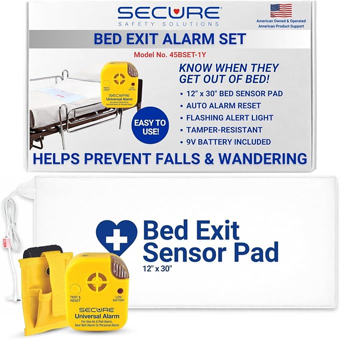 Secure Safety Solutions Bed Exit Alarm for Elderly Dementia Patients