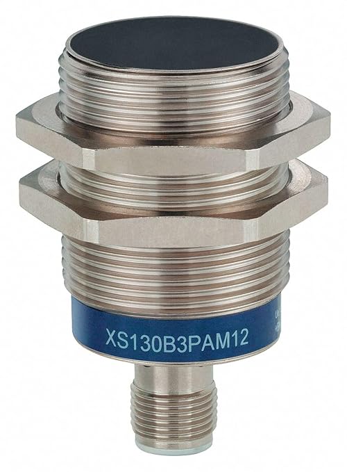 Telemecanique Sensors XS630B1NAM12 Universal Series Inductive Proximity Sensor, Multi-Function, Metal 30-mm Barrel, 2-Wire AC/DC Wiring, PNP Input, NO Output, M12 Micro-Connector