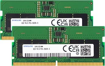 Samsung 16GB (2x8GB) DDR5 5600MHz PC5-44800 CL46 SODIMM 1Rx16 Single Rank 1.1V 262-Pin Laptop, Notebook RAM Memory - Image 1