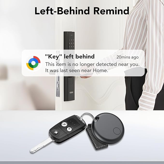 Bluetooth Tracker Tag for Android 4-Pack – GPS Item Finder for Keys, Wallet & Luggage, No Monthly Fee