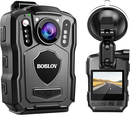 BOBLOV M5 2K Body Camera with 64GB, 4200mAh for 12 Hours, IP67 Waterproof