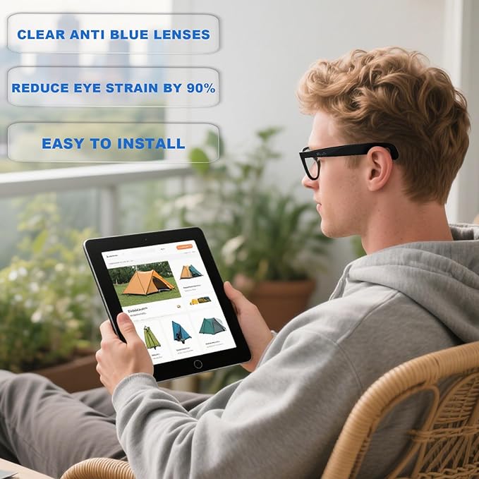Replacement Lenses Compatible with Ray-Ban Meta Wayfarer RW4006 50mm Smart Glasses for Women Men-Non/Polarized Lenses