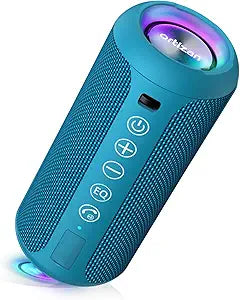 Ortizan X10 Portable Bluetooth Speaker, IPX7 Waterproof, Wireless, Blue