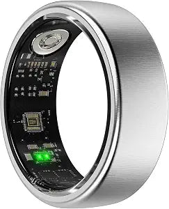 Smart Ring for Women & Men, Fitness and Health Tracker Ring(Silver 7)