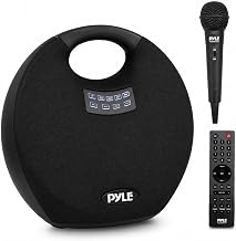 PYLEUSA Wireless Portable Bluetooth Speaker with Built in Rechargeable Battery, Wireless Microphone, Clear Surround Sound, Mini IPX4 Waterproof Speaker for Indoor and Outdoor Activities - Image 1