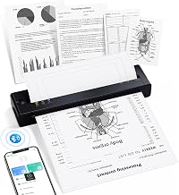 TATTMUSE A28U Portable Printer Wireless Inkless Thermal for Travel 8.5 x 11