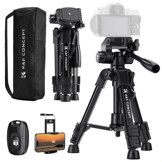 K&F CONCEPT 25" Mini Desk Tripod for Camera Video