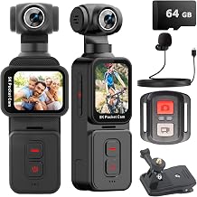 Pocket Vlogging Camera 5K with Remote Control, 64GB Card - Image 1