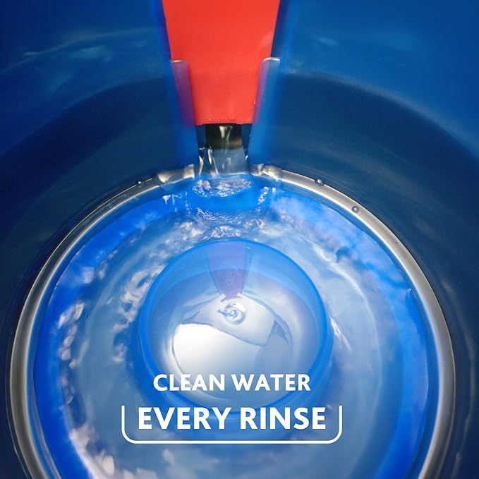 O-Cedar RinseClean Spin Mop & Bucket System | Clean with Clean Water | Removes 99% of Bacteria