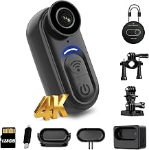 4K Mini Body Camera with 128GB Thumb Size Wearable Action Cam - Image 1