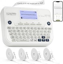 SUPVAN E12 Keyboard & Bluetooth Label Maker Machine with 4 Tapes - Image 1