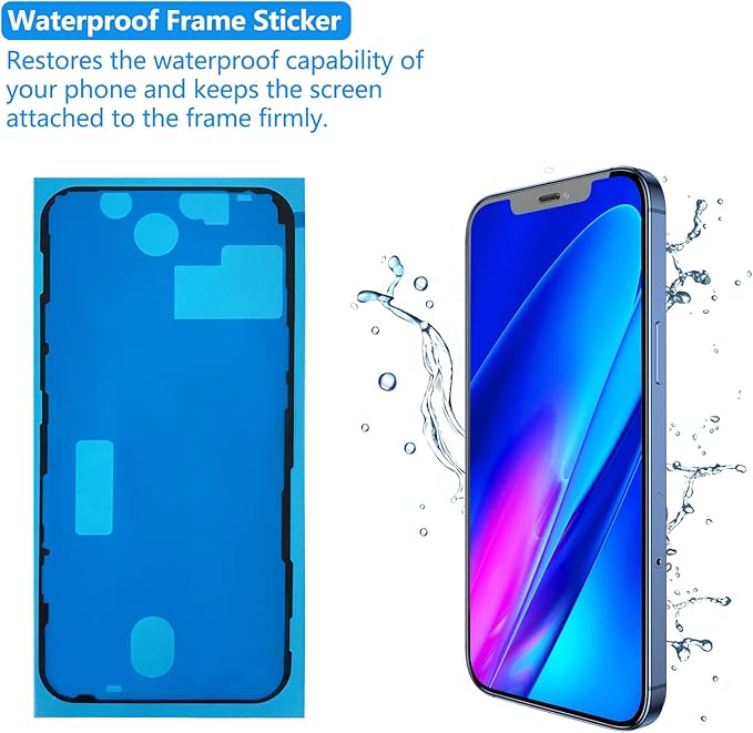 for iPhone 12 Pro Max Screen Replacement 6.7 Inch, Diykitpl 3D Touch LCD Digitizer Screen for A2342, A2412, A2411, A2410 with Repair Tools Kit+Screen Protector+Waterproof Seal