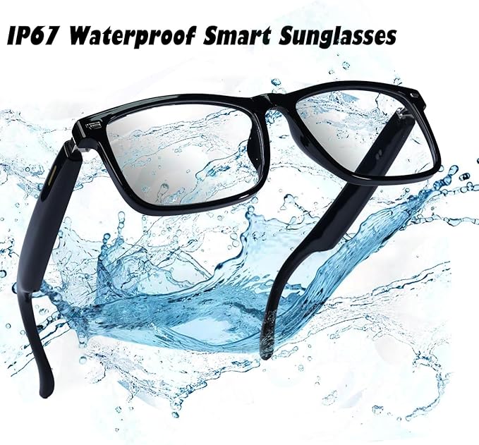 AI Smart Glasses Polarized Audio Sunglasses with Speaker Translation Glasses 164 Language Open Ear Sound Mic Blue Light Glass UV Protection Outdoor Glass for Women Men