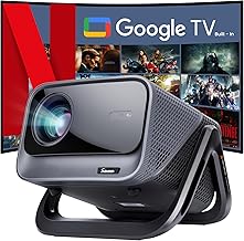 [Futuzen] Google TV Smart Projector, Native 1080P Smart Projector with WiFi 6 & BT 5.4, Supports 4K/8K Decode, AI Auto Focus, 20W Sound, Ceiling Mount, Home Theater & Outdoor Movie for iOS/Android/PS5 - Image 1