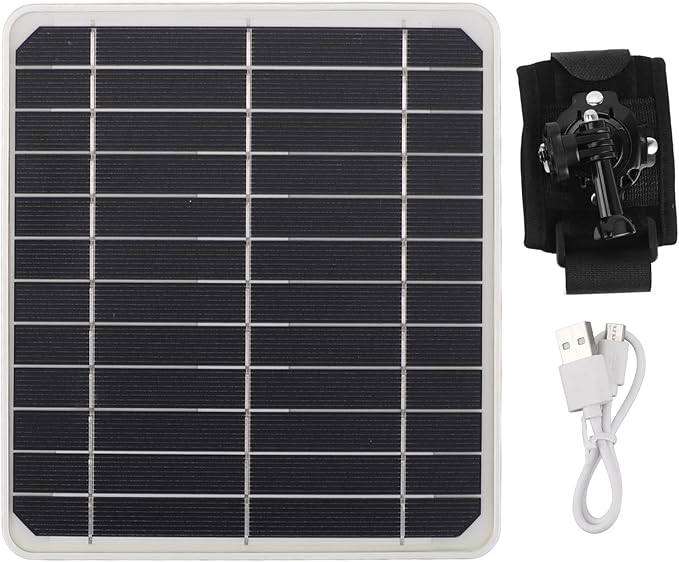 20W Efficient Portable Solar Panel for Backpack Camping Hiking, USB Type C DC Port Solar Panel Kit for Outdoor Enthusiasts, ABS Material