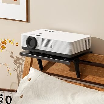 No Drilling Metal Projector Mount,Projector Shelf for Sofa and Bedside