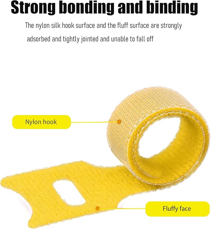 60 Pcs Reusable Cable Labels & Hook and Loop Cord Ties – 30 Wire Labels + 30 Cable Tags for Electronics, Home Office Cord Management, Residue-Free, Quick-Drying Marker Included