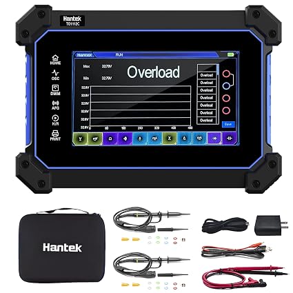 TO1112C Hantek Tablet Oscilloscope 2CH Built-in Multimeter Function