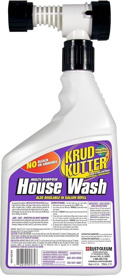 Krud Kutter HW32H4 Multi-Purpose House Wash, 32 oz