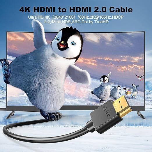 HDMI Cable 6FT 10-Pack, 4K HDMI to HDMI Cable 6FT Multi-pack,Shielded HDMI 2.0 Cord 6 FT with 4K@60Hz,2k@165/144Hz,HDCP 2.2, HDR, ARC & CL3 Rated | for Laptop, Monitor, TV PS5, PS4, Xbox, Soundbar